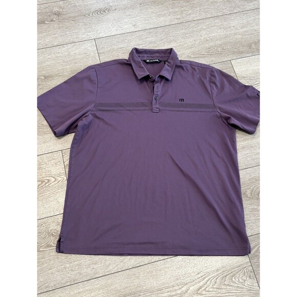 Travis Mathew Mens XXL 2XL Golf Polo Performance Purple Preppy Casual Outdoors - Picture 1 of 8